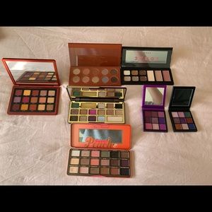 Various eye shadow pallets